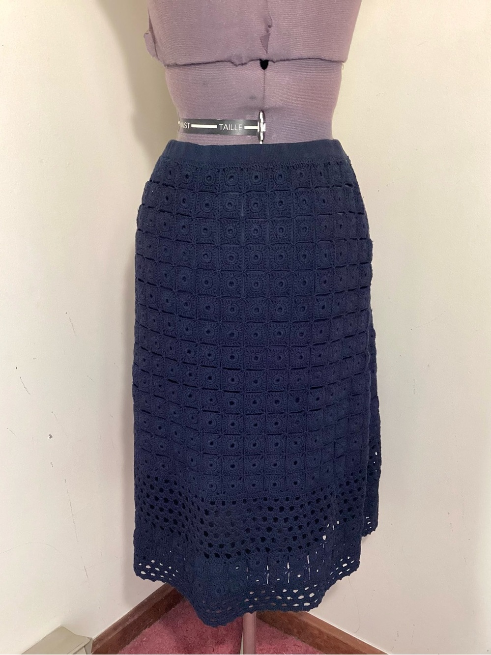 Talbots Collection Crochet Eyelet Lace Skirt Size M - Picture 3 of 16